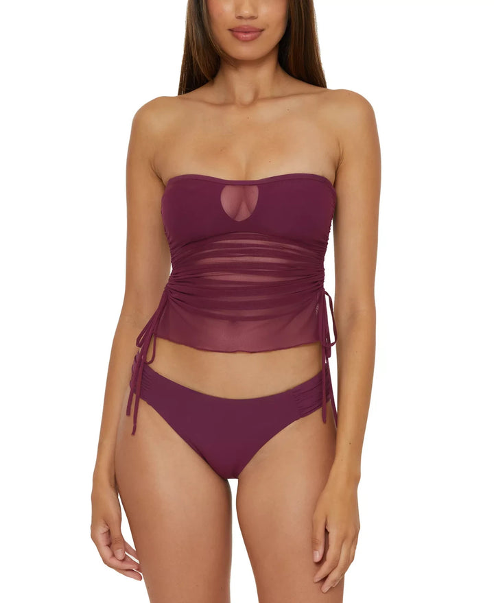 Becca Women's Muse Side-Ruched Bikini Bottoms MSRP $68