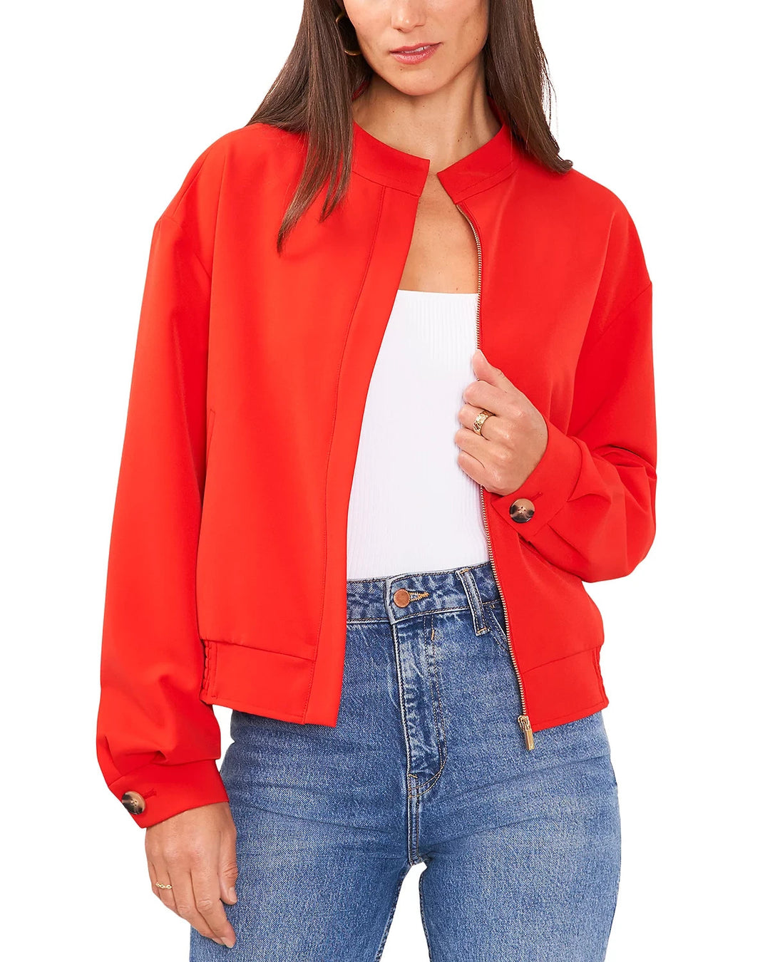 VINCE CAMUTO Stand Collar Bomber Jacket MSRP $169