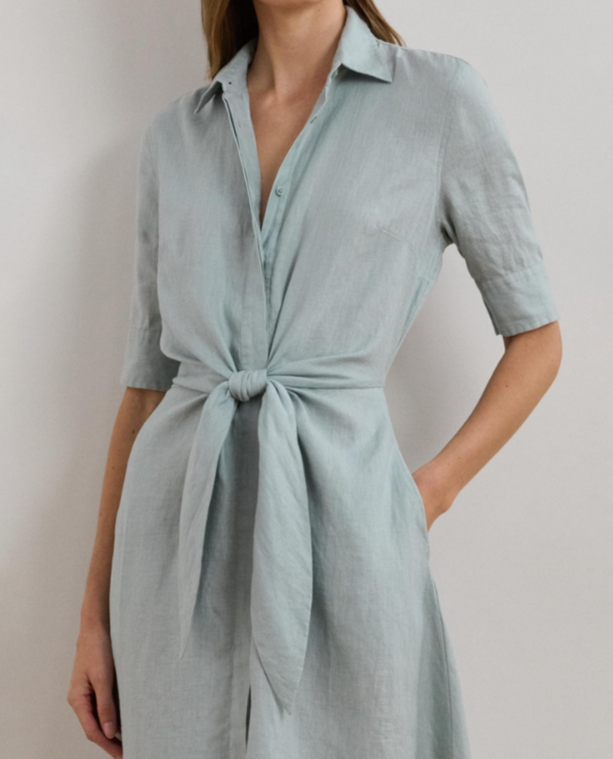 Lauren Ralph Lauren Linen Shirtdress MSRP $185