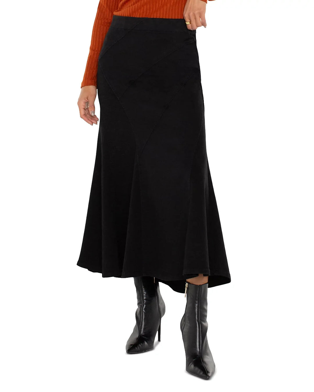 Liverpool Los Angeles Chloe Seamed Mermaid Maxi Skirt MSRP $119
