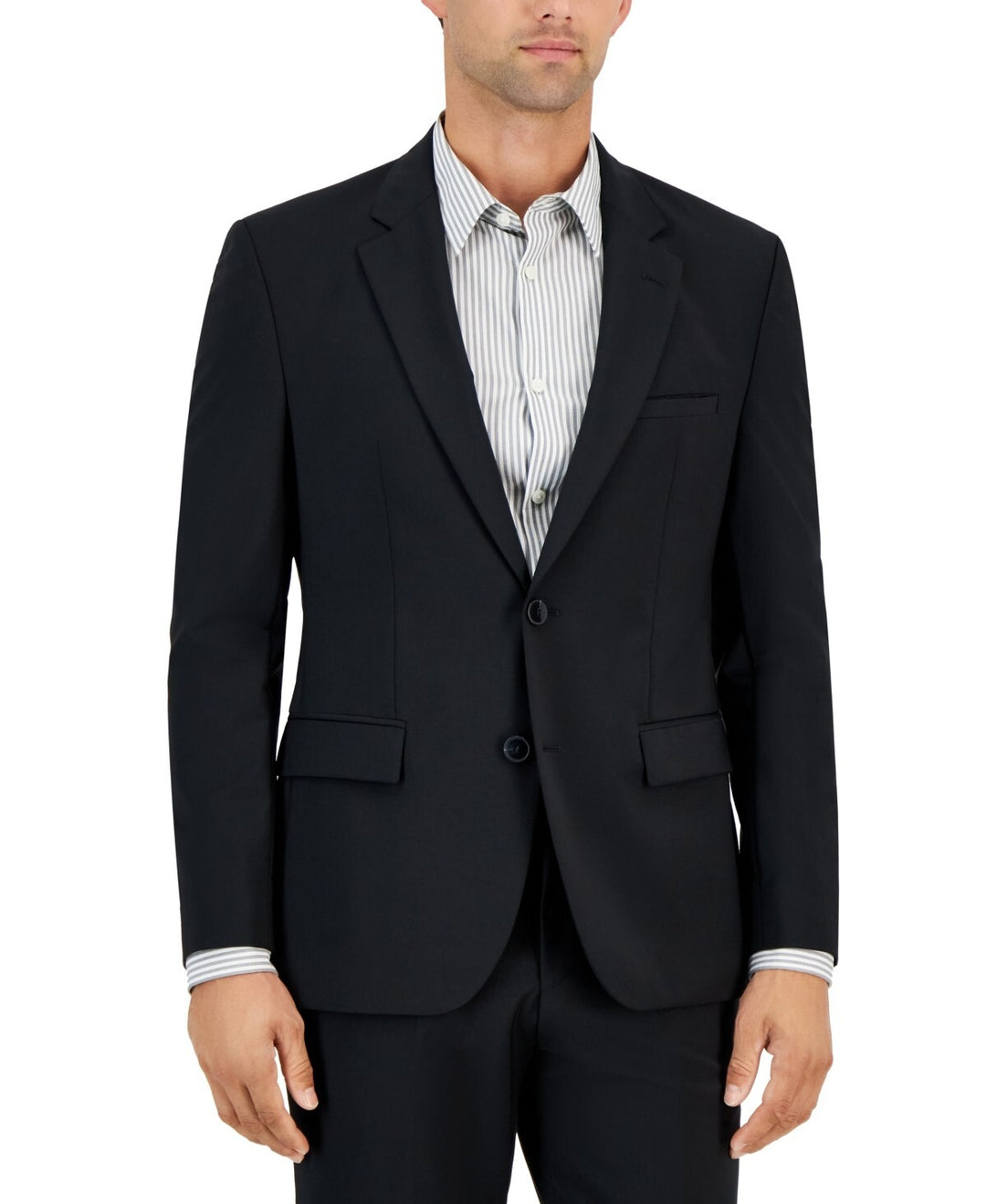 HUGO by Hugo Boss Men's Modern-Fit Solid Wool-Blend Suit Jacket MSRP $398