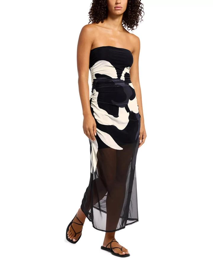 JETS Mesh Strapless Dress MSRP $280