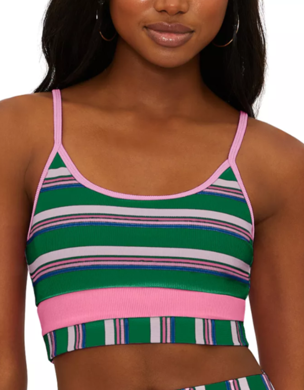 Beach Riot Eva Color Blocked Bikini Top MSRP $98