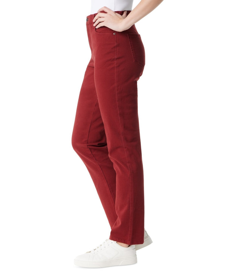 Gloria Vanderbilt Women's Amanda Colored Twill Straight-Leg Jeans MSRP $50