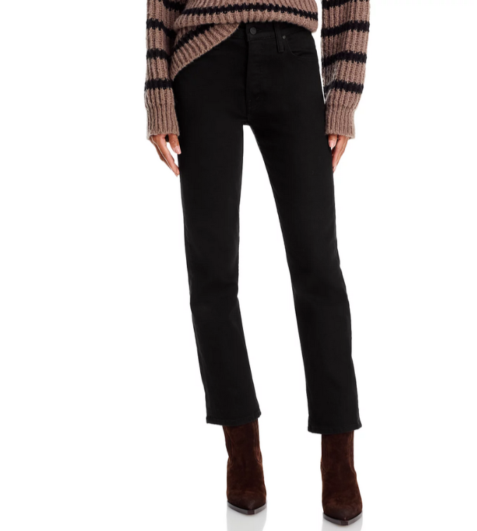 MOTHER The Tomcat High Rise Ankle Straight Jeans MSRP $218