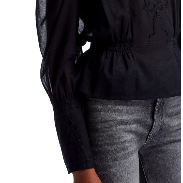 MOTHER The Straight Lace Top MSRP $245