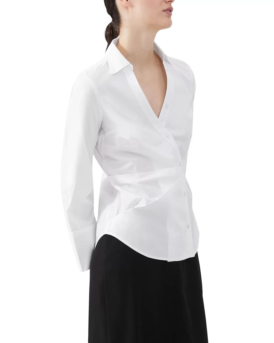 FRENCH CONNECTION Isabelle Asymmetric Shirt MSRP $78