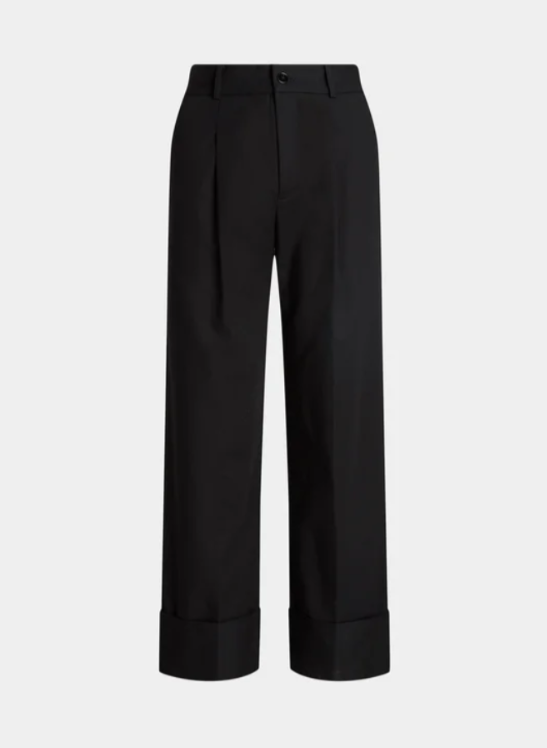 Lauren Ralph Lauren Double-Faced Stretch Cotton Ankle Pants MSRP $145