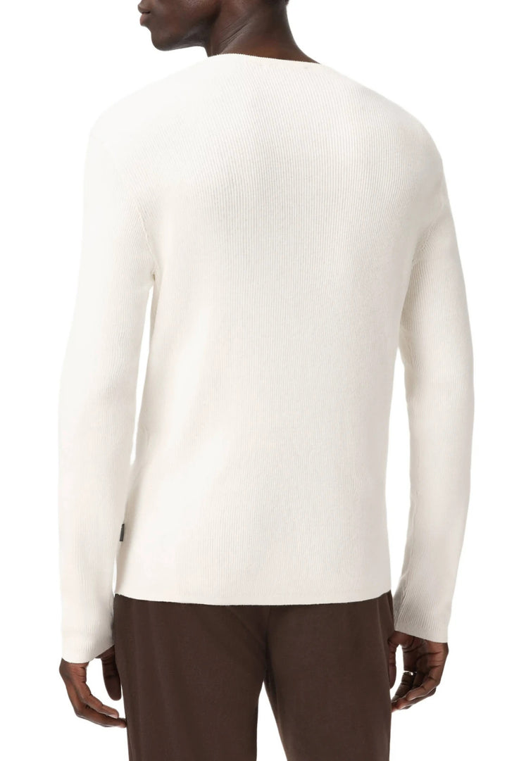 John Varvatos Javis Ribbed Long Sleeve Henley MSRP $268