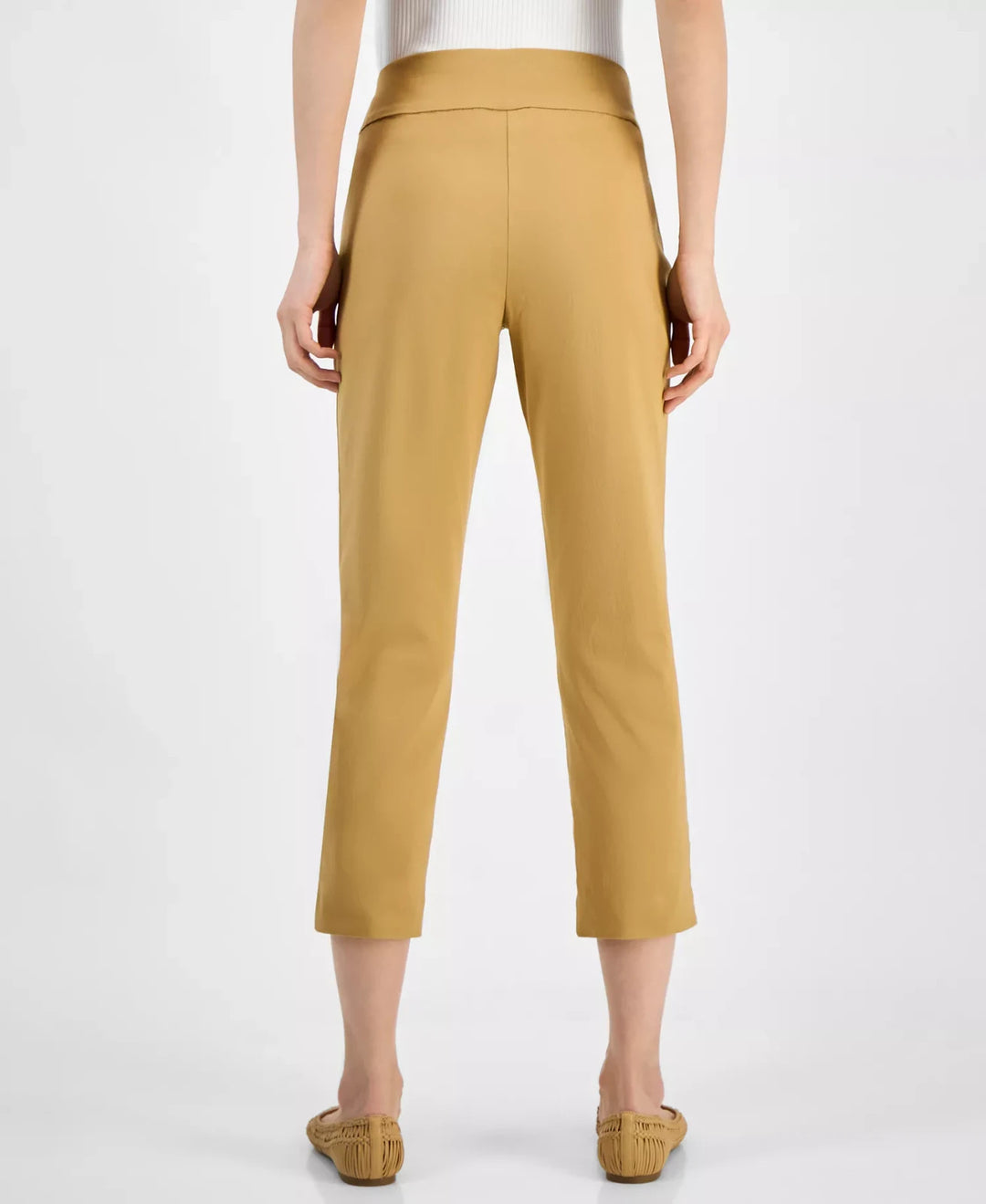 I.N.C. International Concepts Women's Bengaline Pull-On Capri Pants MSRP $49.50
