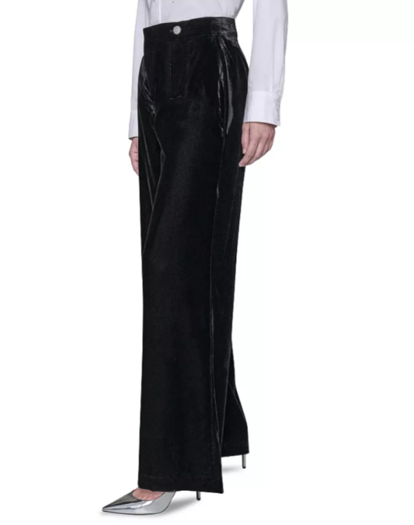 KARL LAGERFELD PARIS Wide Leg Velvet Pants MSRP $139