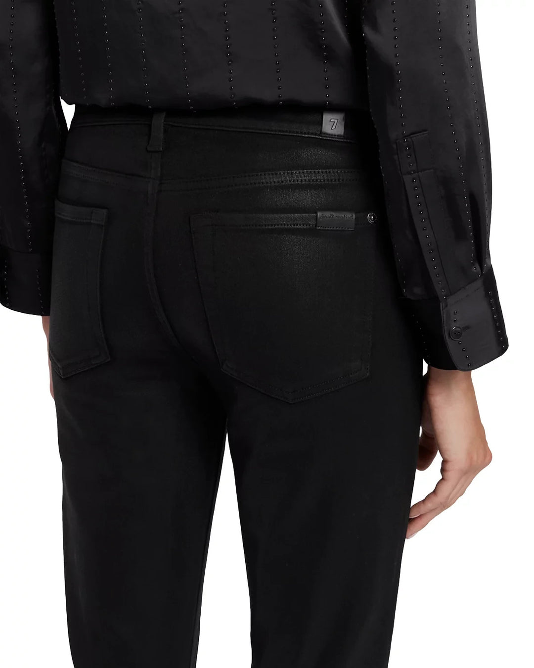 7 For All Mankind Ali High Rise Slit Flare Jeans MSRP $248