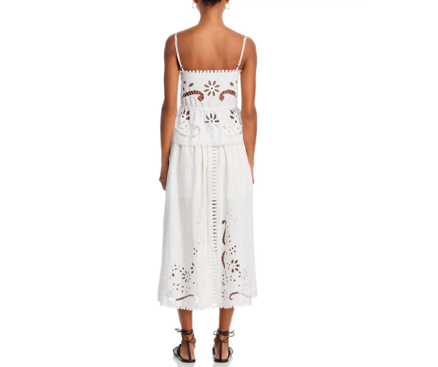 Sea Liat Embroidered Cotton Cami Top MSRP $350