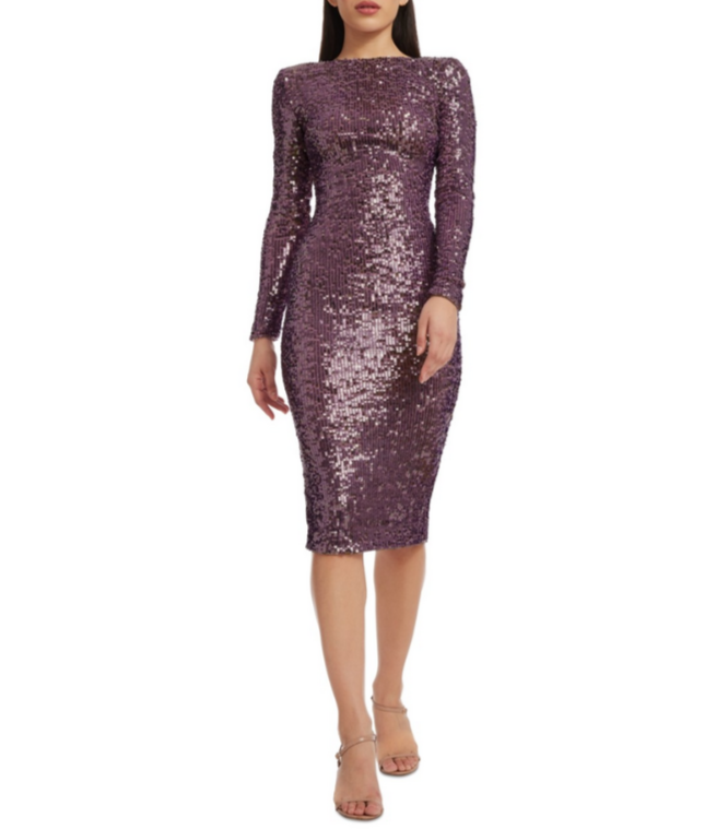 Dress the Population Emery Sequin Dress MSRP $298