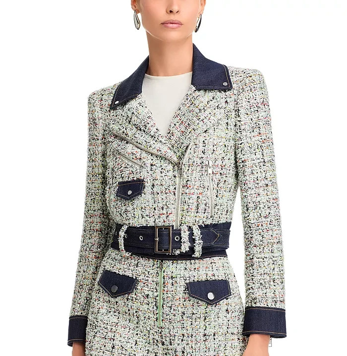 Cinq à Sept Anya Boucle Moto Jacket MSRP $425