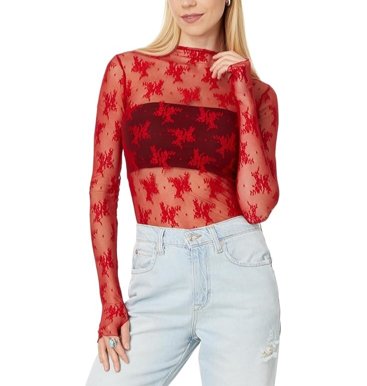 Free People Lady Lux Layering Top MSRP $40 Size S