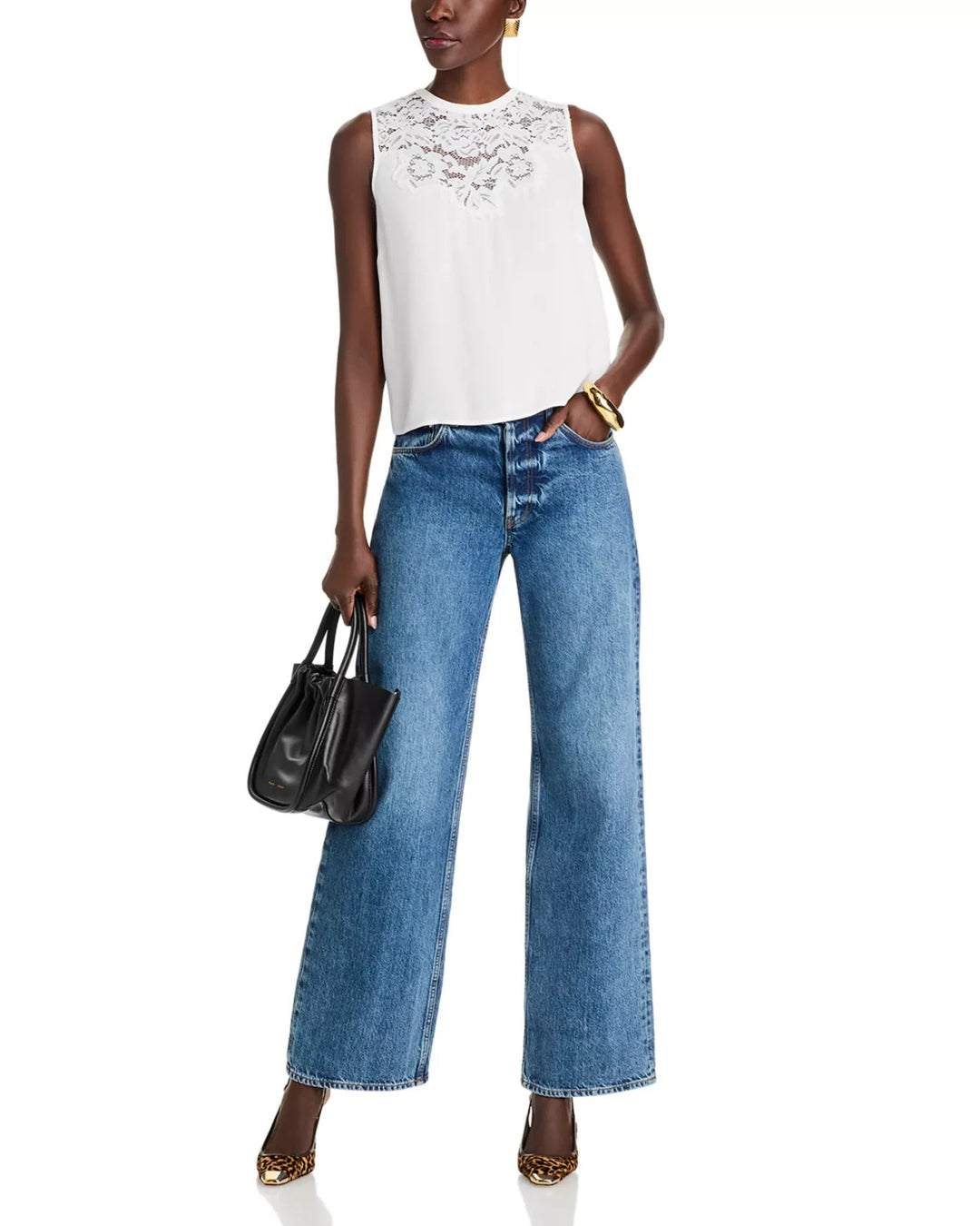 Generation Love Laurie Lace Combo Tank Top MSRP $195