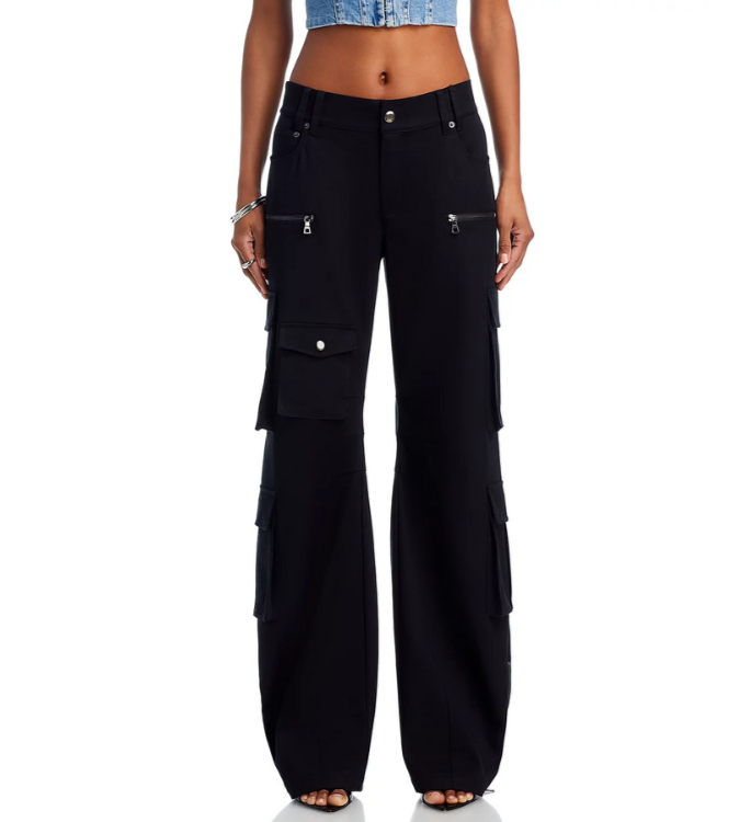 Alice and Olivia Akers Oversized Cargo Pants MSRP $440