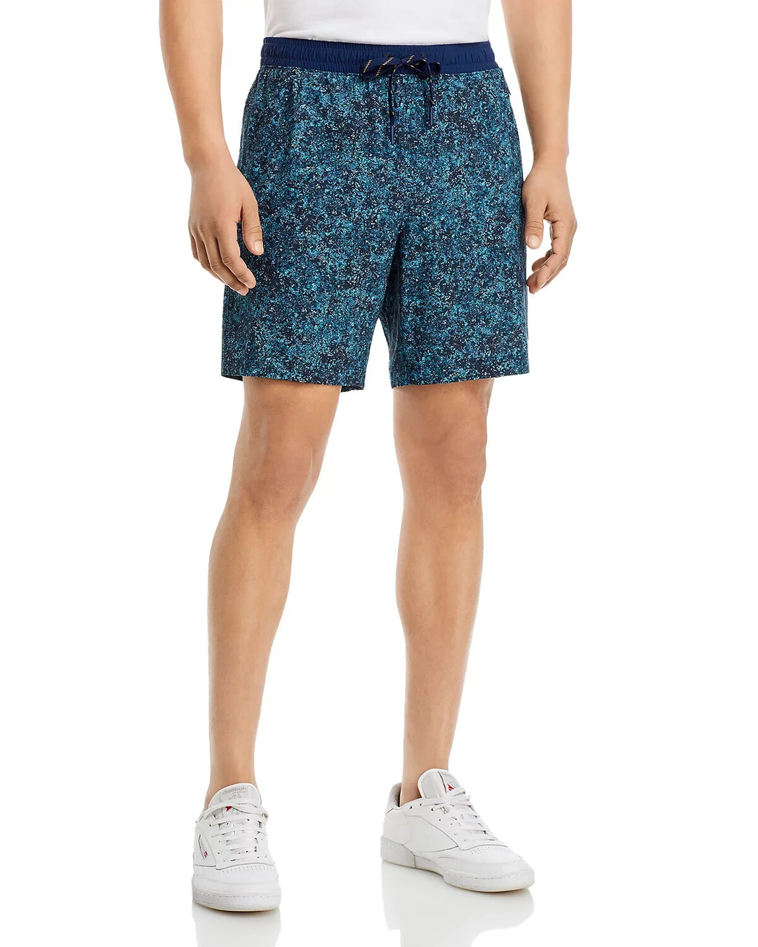 Rhone Pursuit Printed 7" Drawstring Shorts MSRP $80