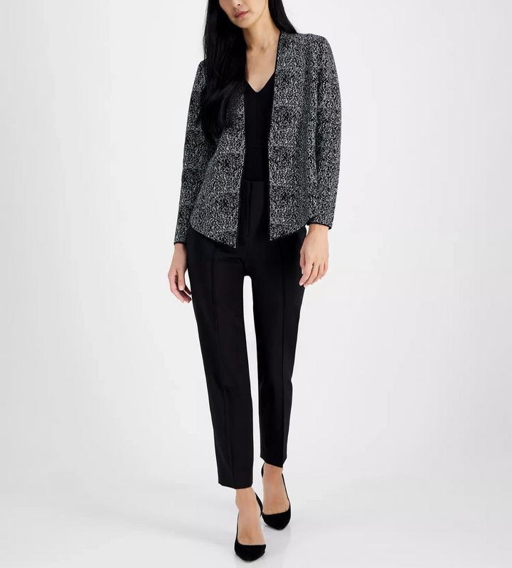 Anne Klein Women's Fitted Open-Front Cardigan MSRP $119
