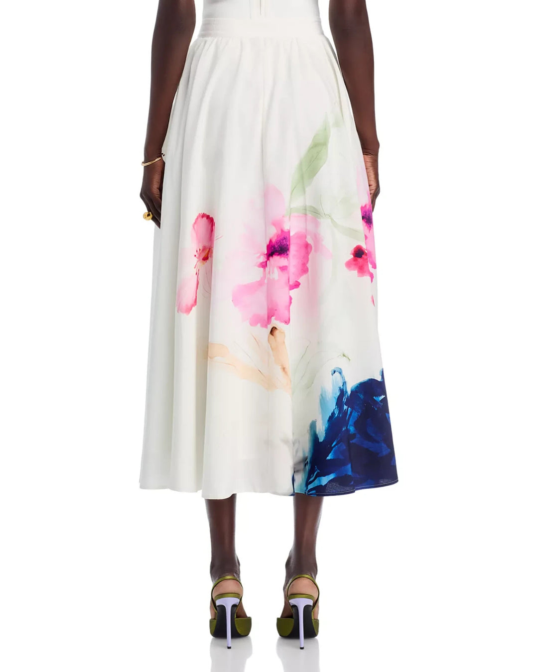 Elie Tahari The Layla Floral Skirt MSRP $395