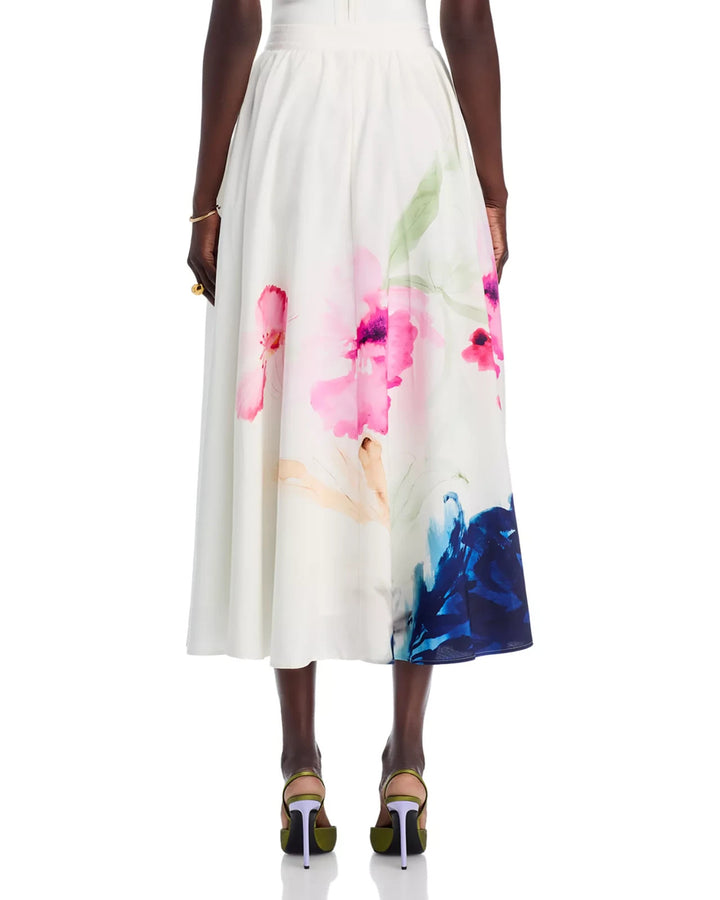 Elie Tahari The Layla Floral Skirt MSRP $395
