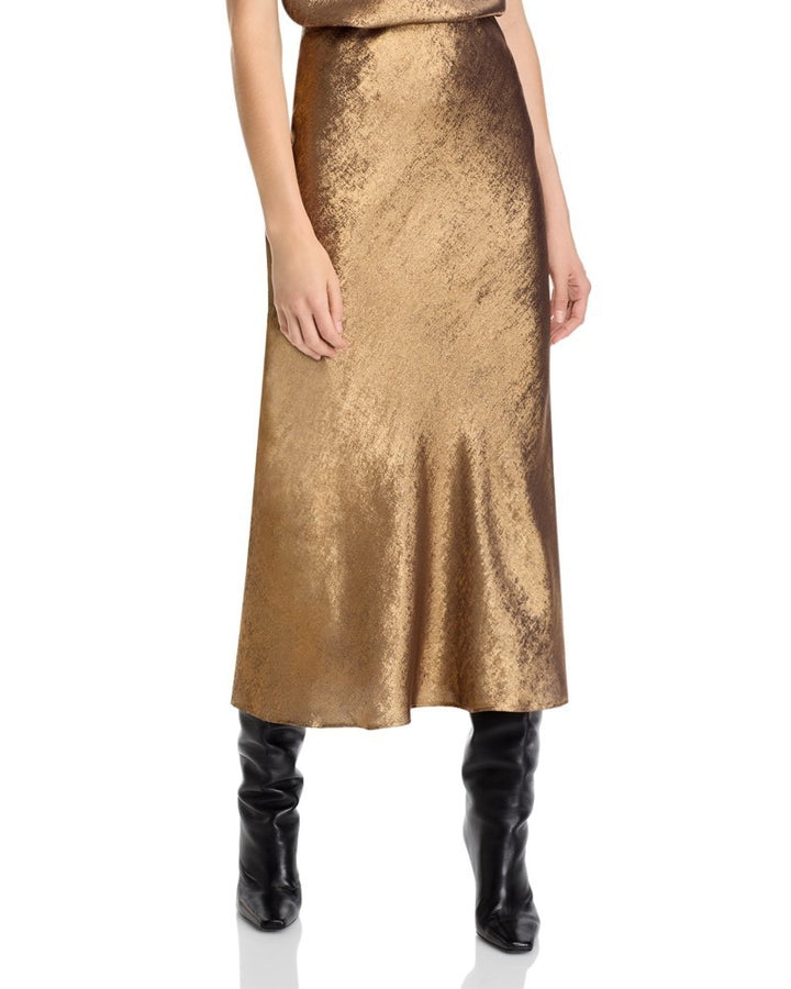 Bella Dahl Side Slit Bias Maxi Skirt MSRP $156