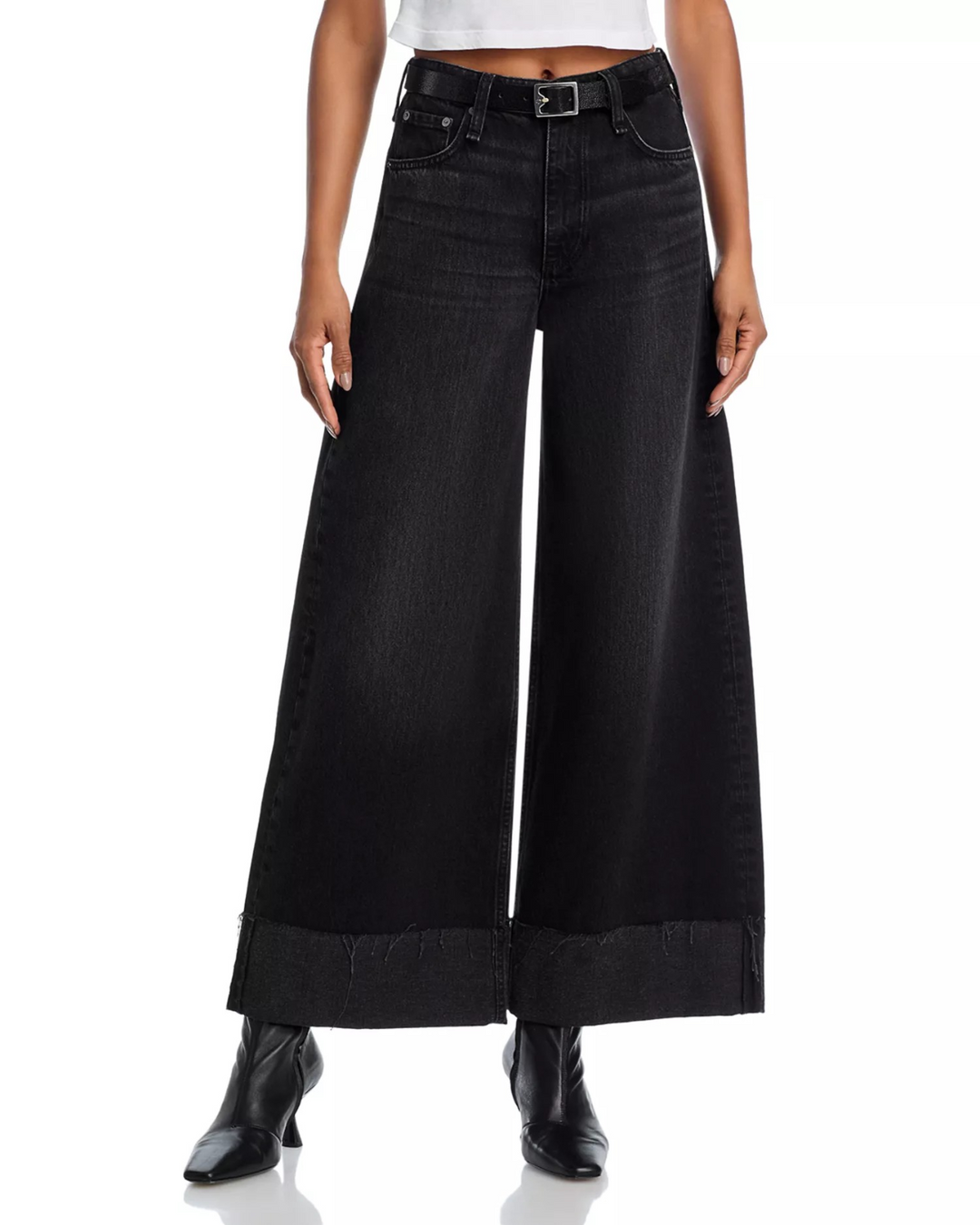 Rag & Bone Sofie High Rise Wide Leg Jeans MSRP $278