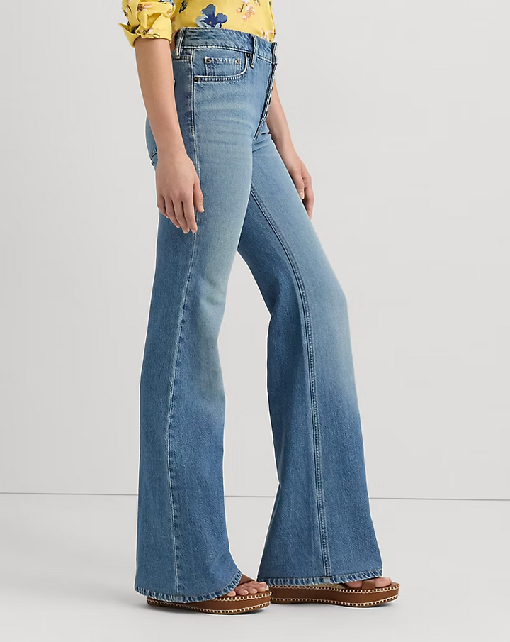 Lauren Ralph Lauren High-Rise Flare Jeans MSRP $165