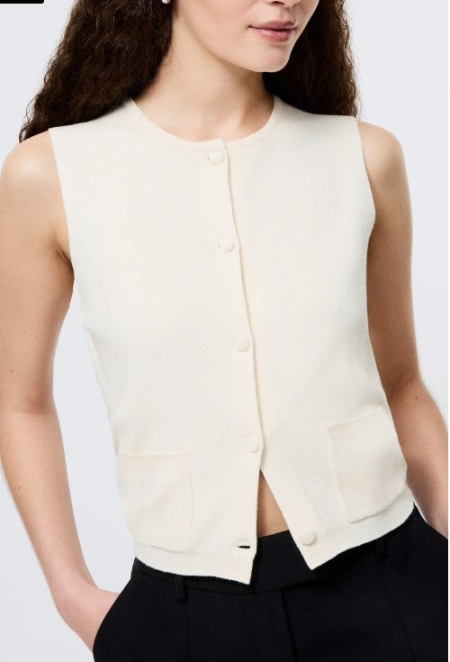 French Connection Cosysoft Knit Vest MSRP $98