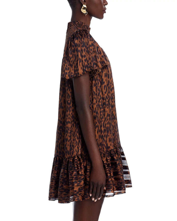 AQUA Leopard Mini Dress MSRP $88