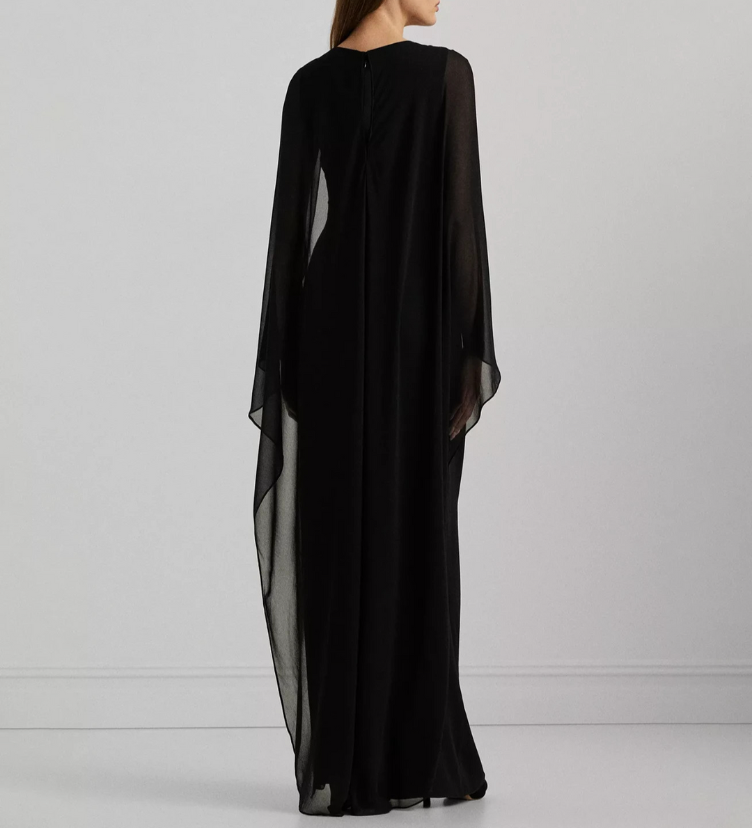 Lauren Ralph Lauren Cape Georgette Gown MSRP $265