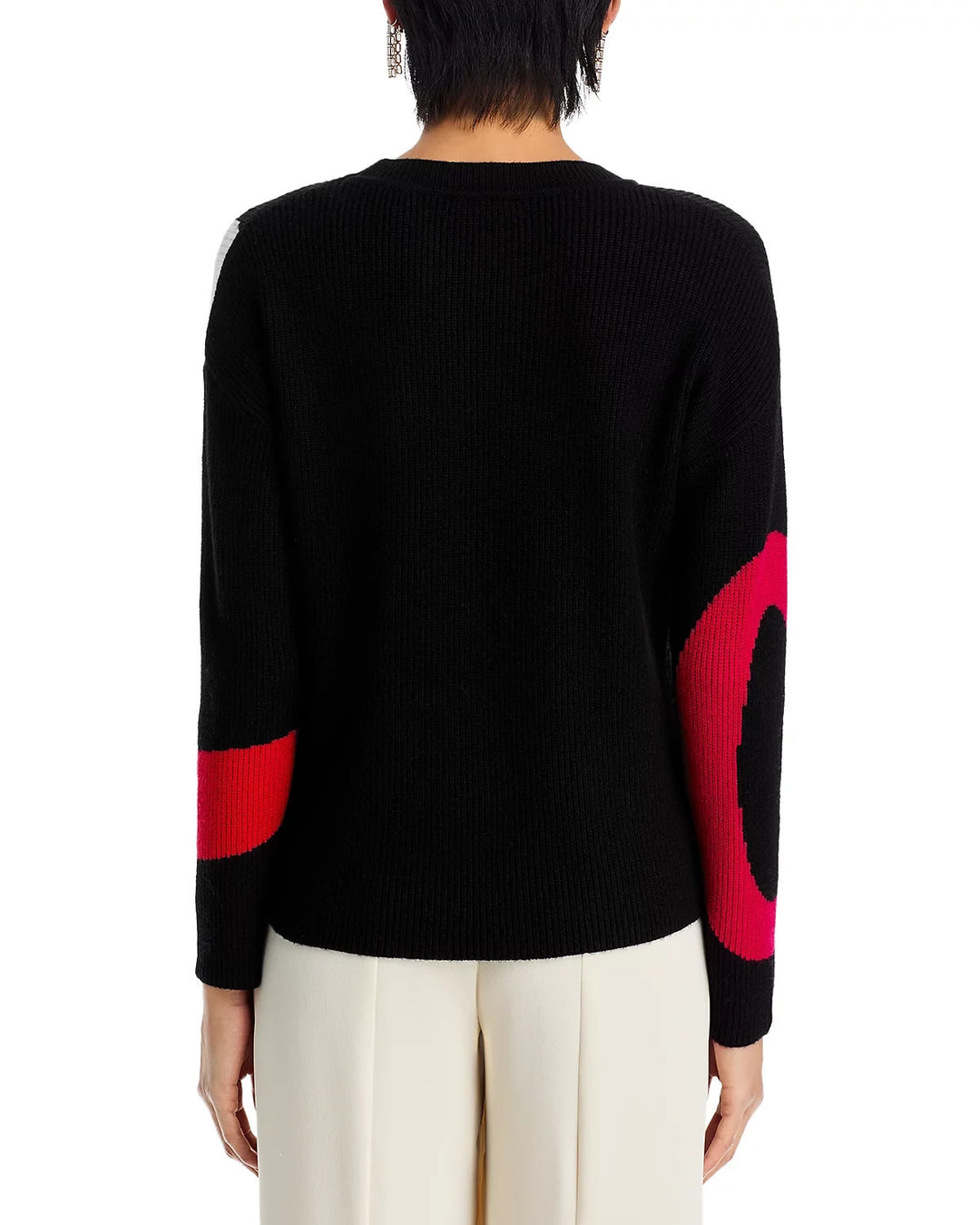 T Tahari Color Blocked Abstract Sweater MSRP $78