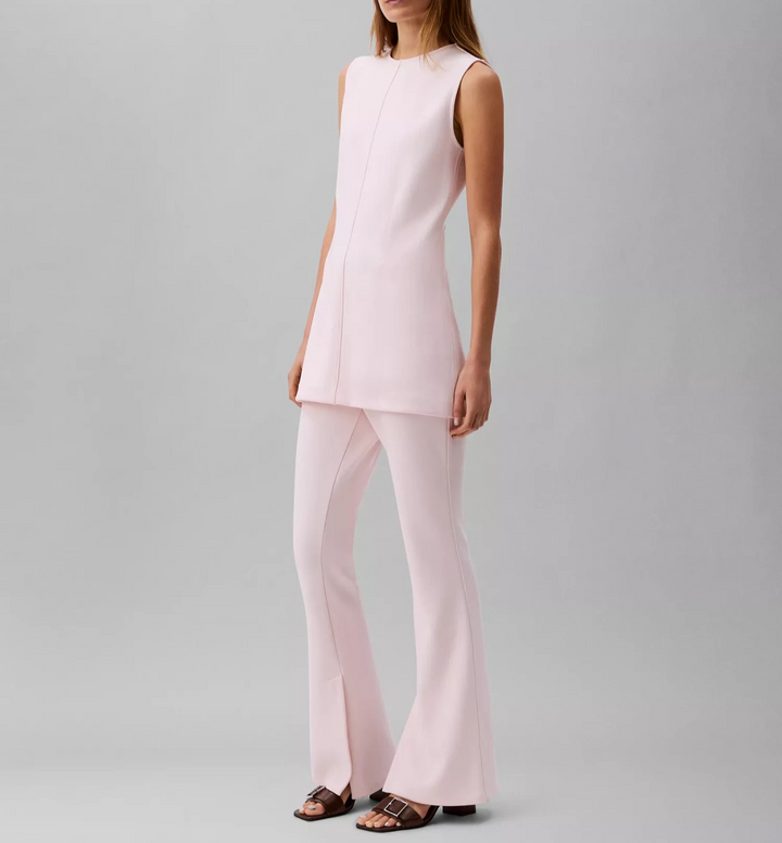 Calvin Klein Women's Tailored Knit Pull-On Flare Leg Pants MSRP $129.00