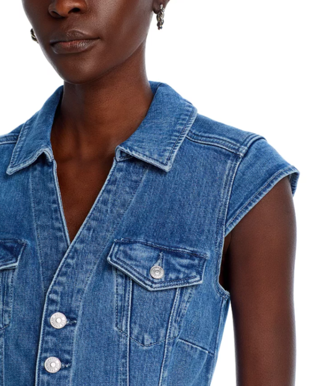 PAIGE Jaxsyn Denim Dress MSRP $259