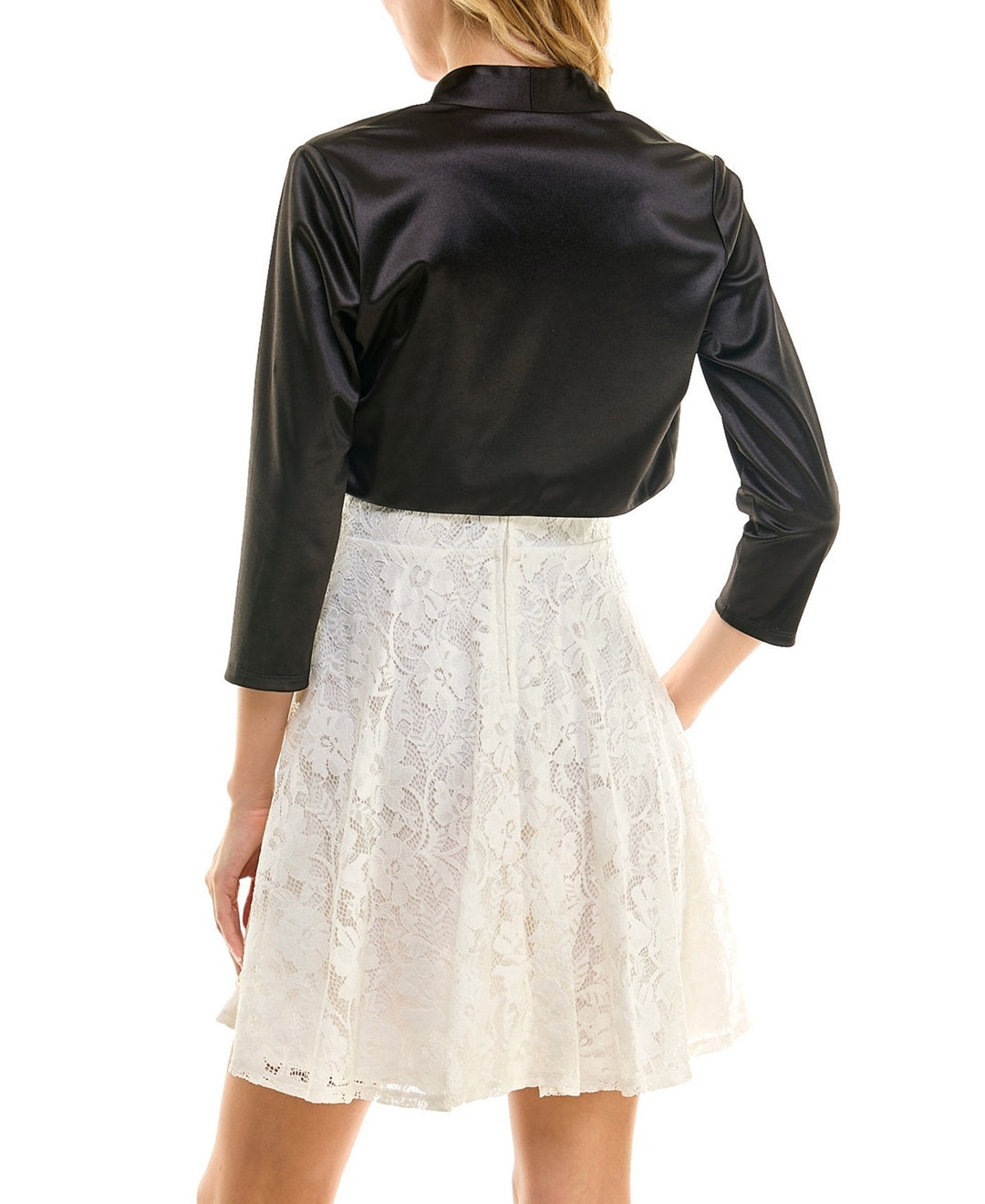 City Studios Juniors' Satin Open-Front Shrug MSRP $29