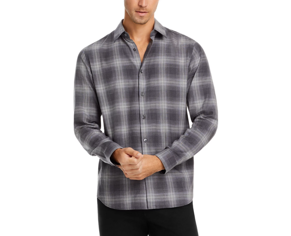 Theory Irving Shade Flannel Shirt MSRP $225