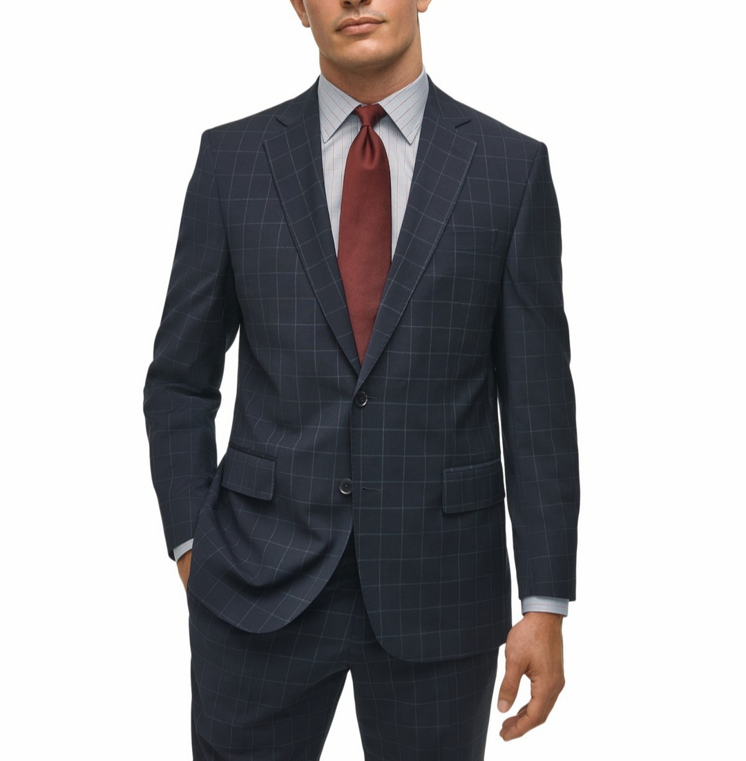 B By Brooks Brothers Classic-Fit Wool Blend Suit Separates Jacket MSRP $450