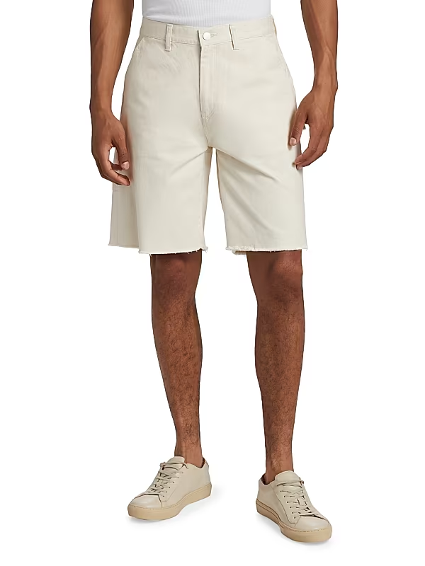 John Elliott Men's Cutoff Canvas Work Shorts MSRP $348