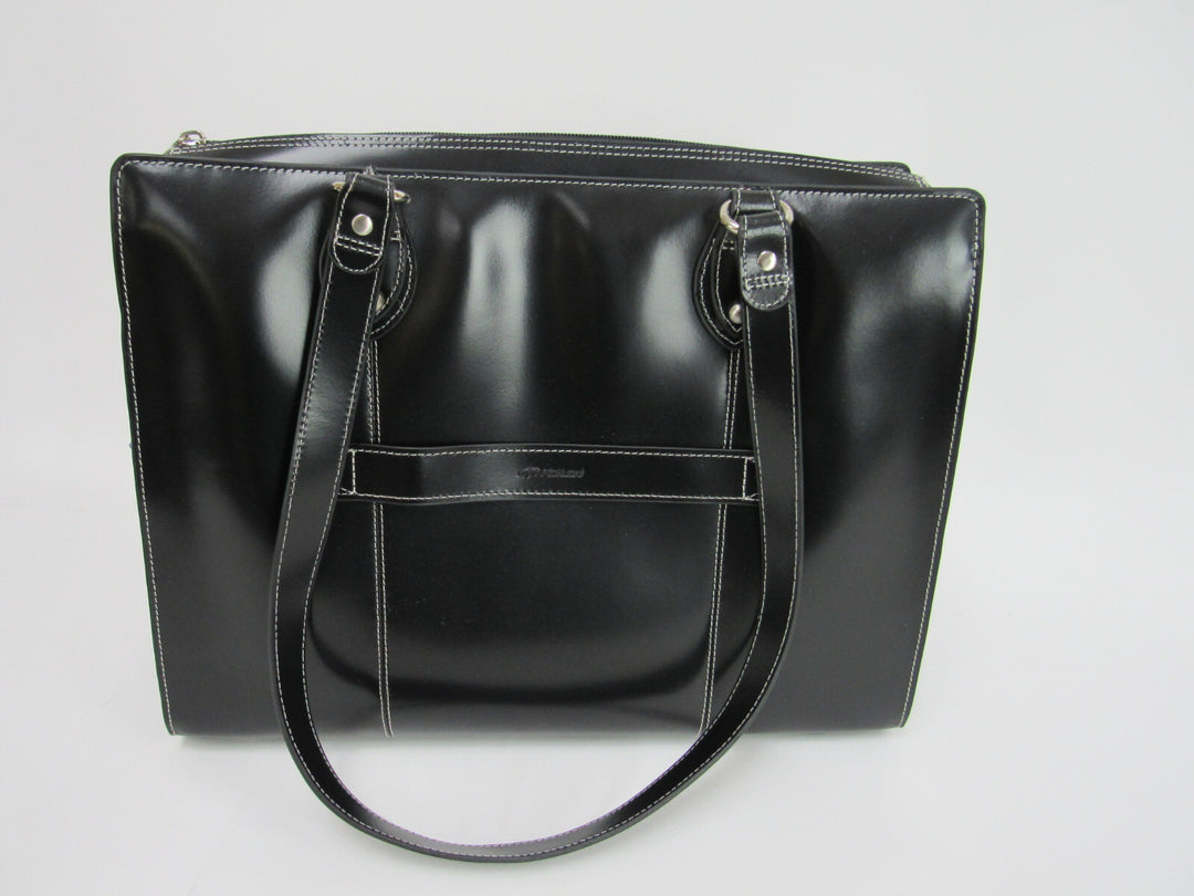 McKlein USA Joliet Black Leather Tote MSRP $440