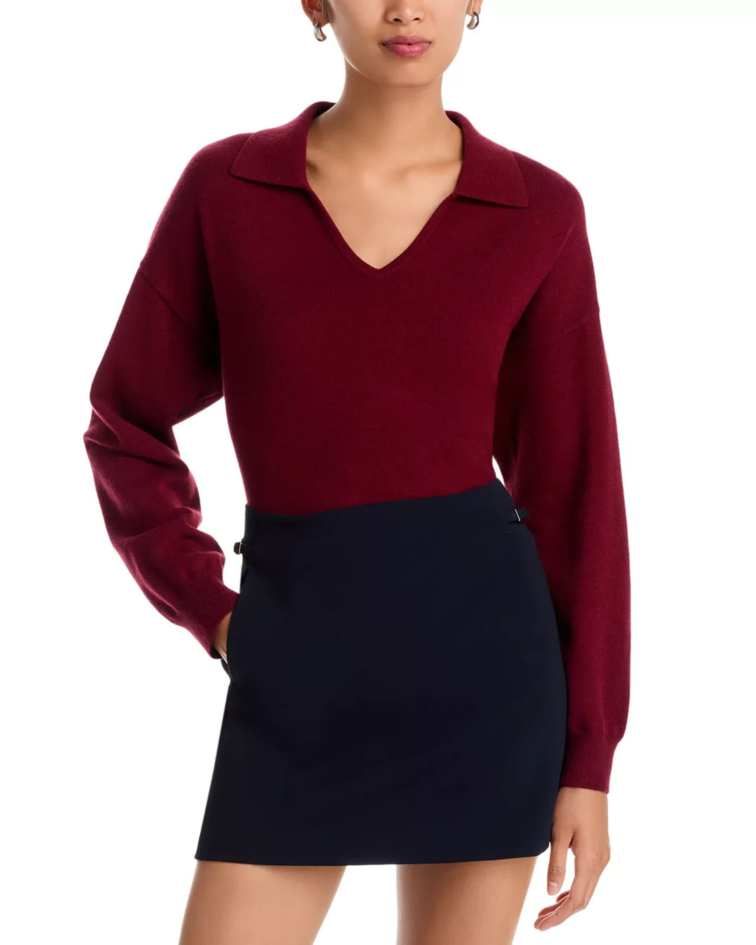 FRENCH CONNECTION Sloane Collared Sweater MSRP $128