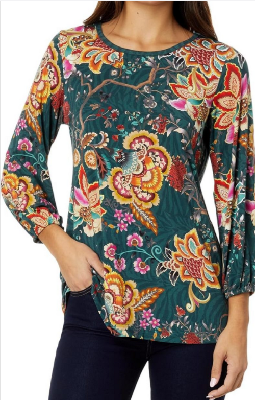 Johnny Was Puff Sleeve Top