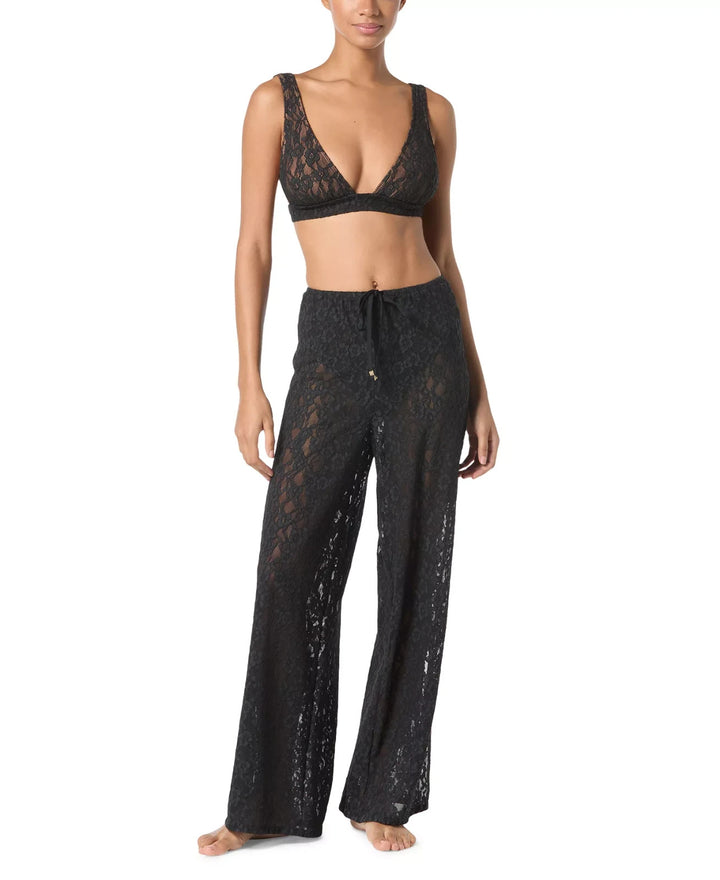 MICHAEL Michael Kors Lace Wide-Leg Cover-Up Pants MSRP $130