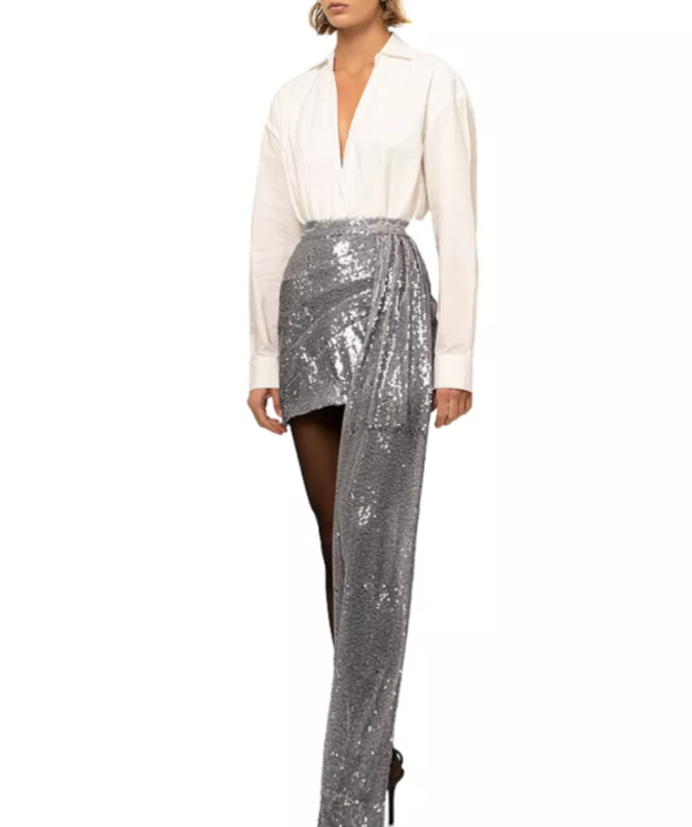 NONCHALANT LABEL Bao Plunge Neck Bodysuit MSRP $391