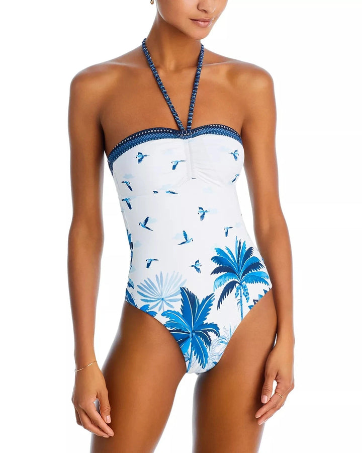 Farm Rio Dream Sky One Piece Swimsuit MSRP $230