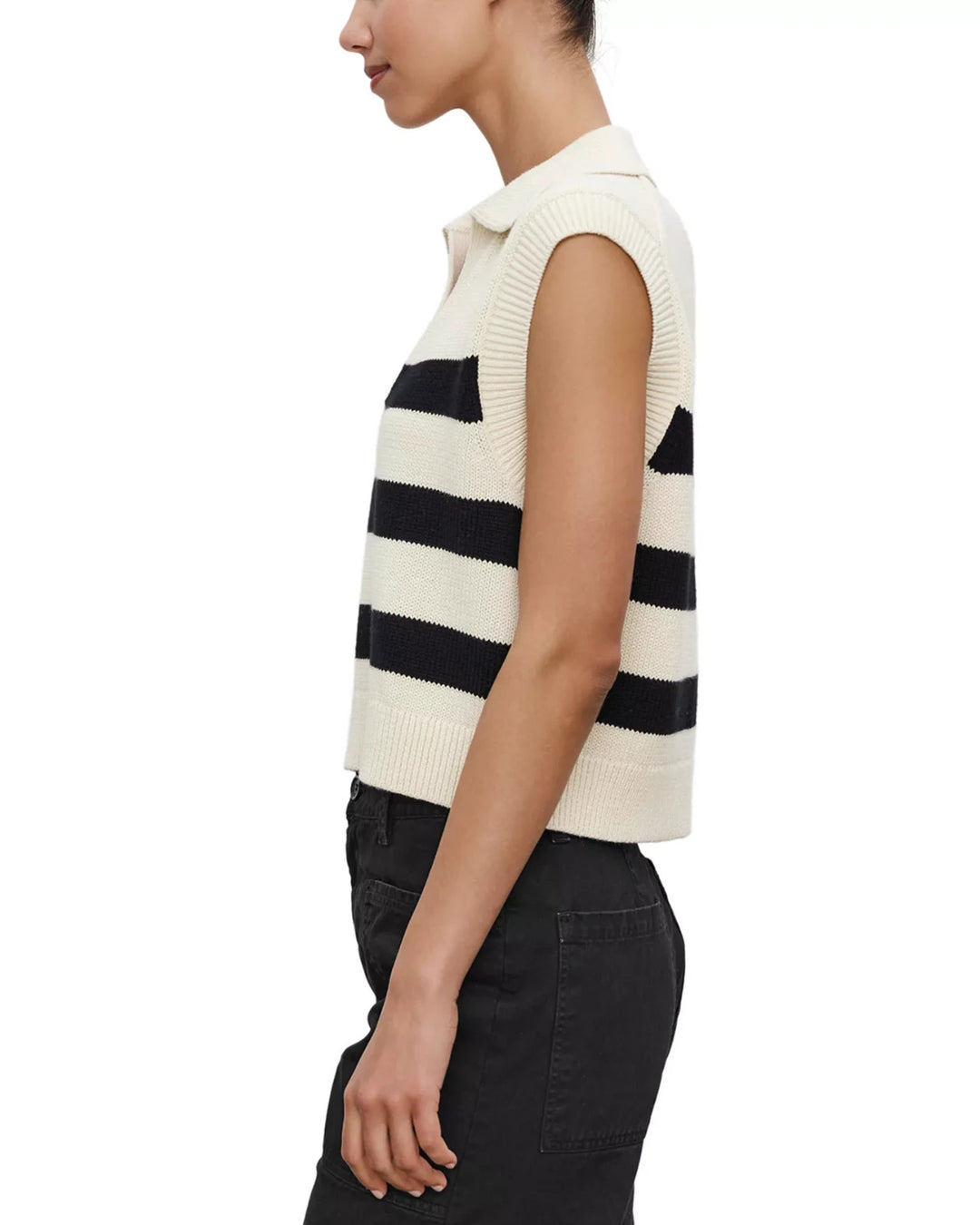 Velvet by Graham & Spencer Mariette Collared Vest MSRP $166