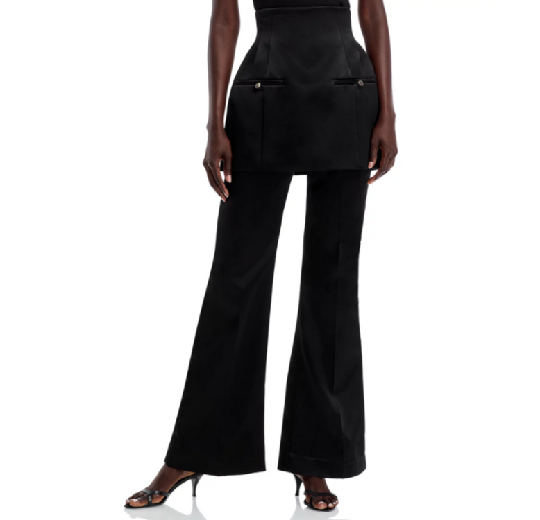 A.W.A.K.E. MODE Layered Skirt Trousers MSRP $1125  # TR 3059