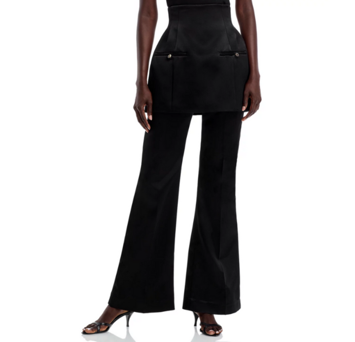 A.W.A.K.E. MODE Layered Skirt Trousers MSRP $1125  # TR 3059