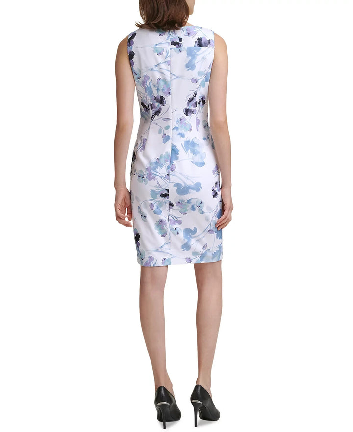 Calvin Klein Scuba Crepe Sleeveless Sheath Dress MSRP $119