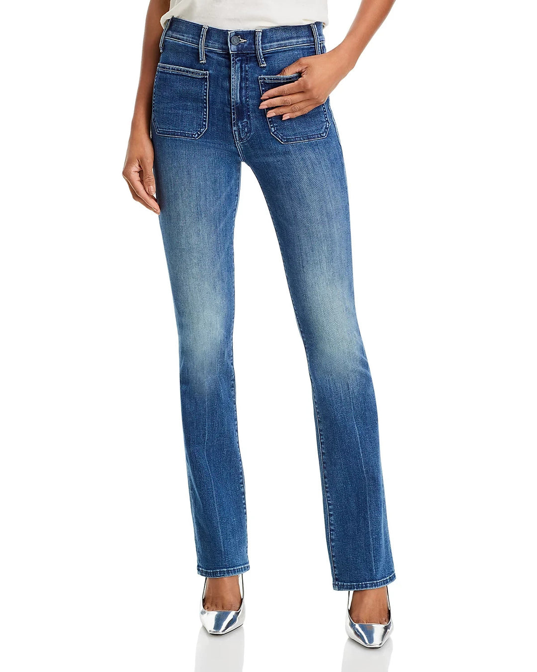 MOTHER The Patch Pocket Insider High Rise Jeans MSRP $268